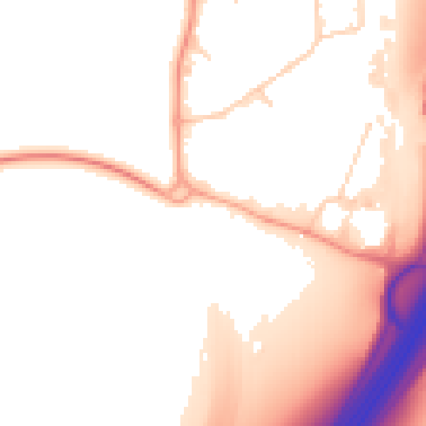 Daytime road noise heatmap for SL3 0AU
