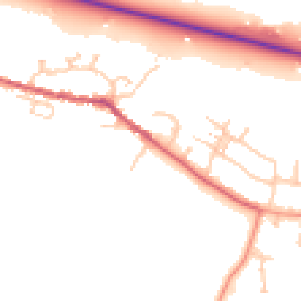 Daytime road noise heatmap for SL3 0AW