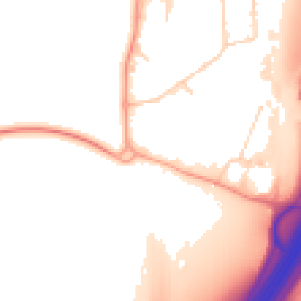 Daytime road noise heatmap for SL3 0DF