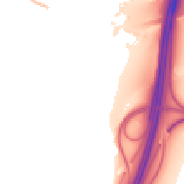 Night-time road noise heatmap for SL3 0DG