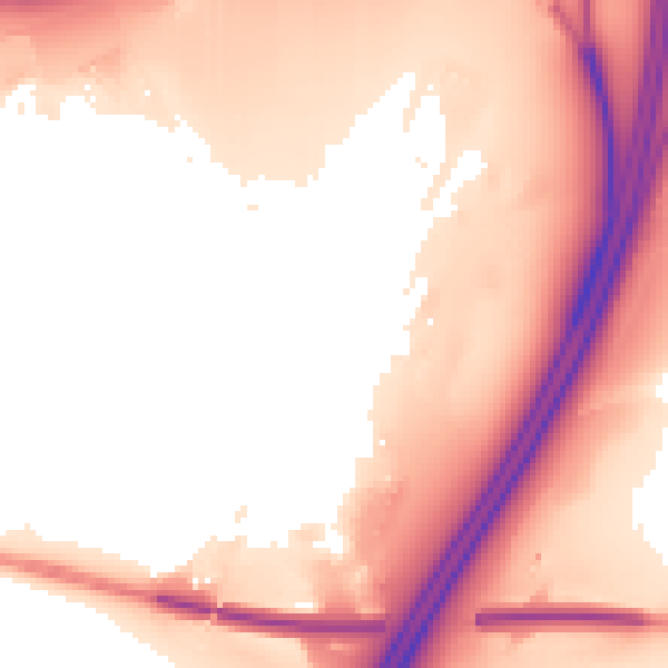 Night-time road noise heatmap for SL3 0ED