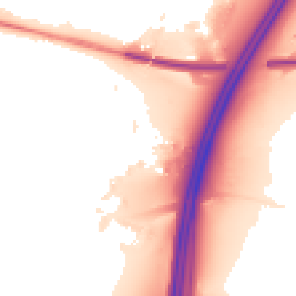 Night-time road noise heatmap for SL3 0EN