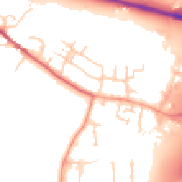 Daytime road noise heatmap for SL3 0FB