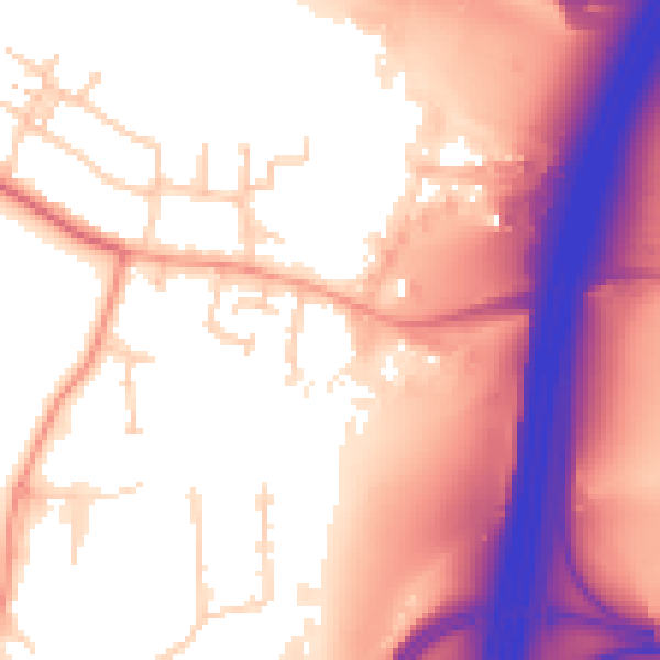 Daytime road noise heatmap for SL3 0FL