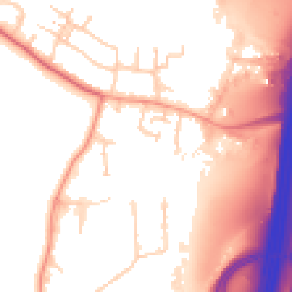 Daytime road noise heatmap for SL3 0HF