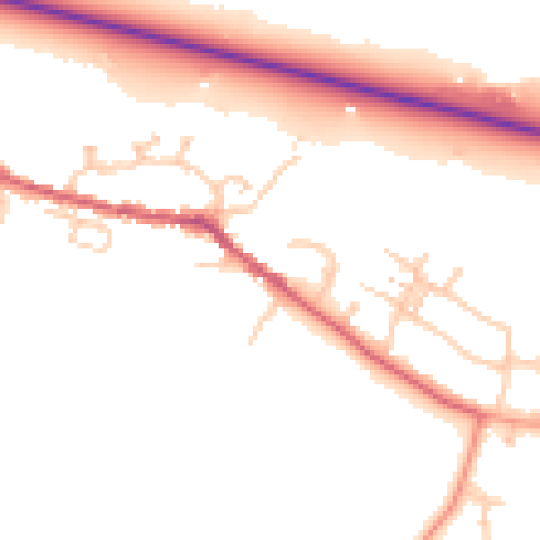 Daytime road noise heatmap for SL3 0HS