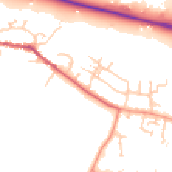 Daytime road noise heatmap for SL3 0HY