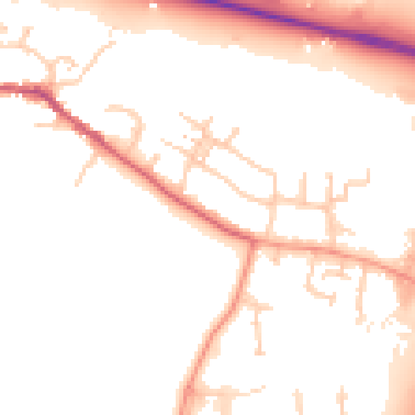 Daytime road noise heatmap for SL3 0HZ