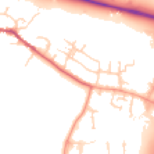 Daytime road noise heatmap for SL3 0JA