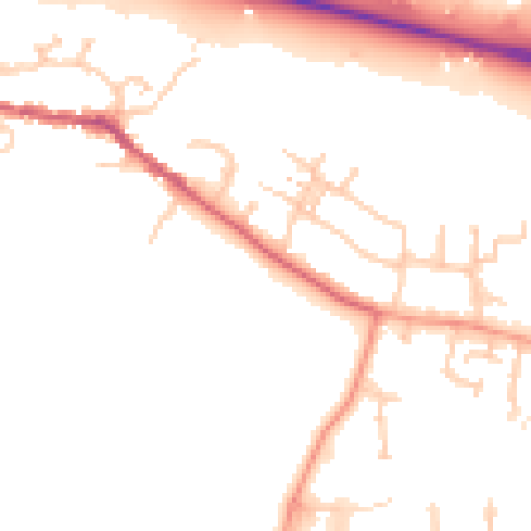 Daytime road noise heatmap for SL3 0JB