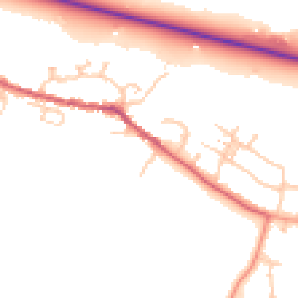 Daytime road noise heatmap for SL3 0JF