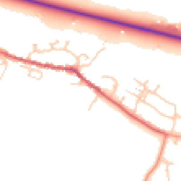 Daytime road noise heatmap for SL3 0JG
