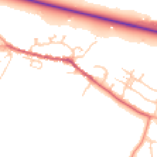 Daytime road noise heatmap for SL3 0JL