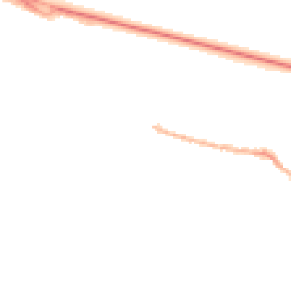 Night-time road noise heatmap for SL3 0LG