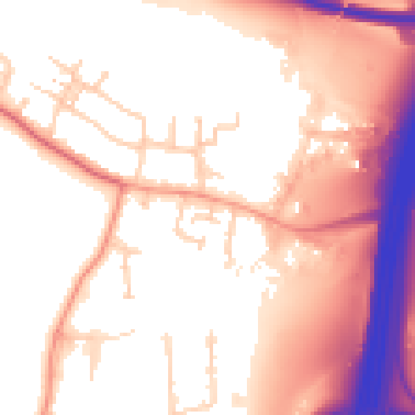 Daytime road noise heatmap for SL3 0PD