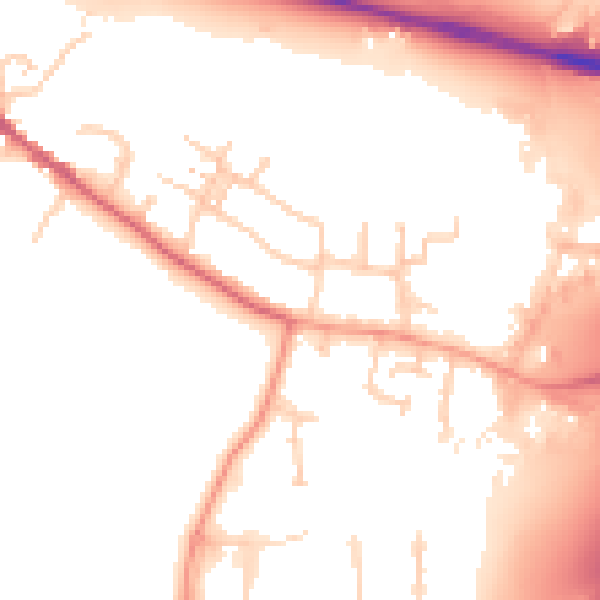 Daytime road noise heatmap for SL3 0PJ