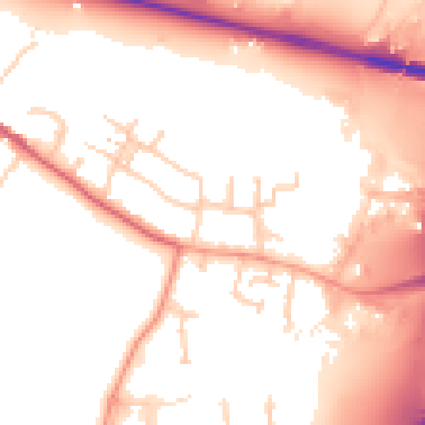 Daytime road noise heatmap for SL3 0PL