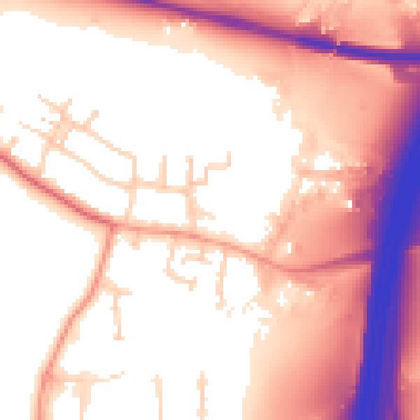 Daytime road noise heatmap for SL3 0PW