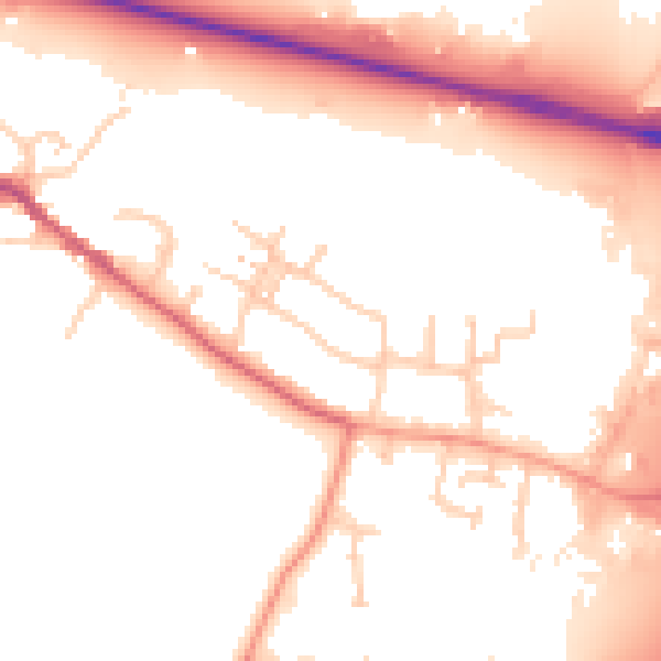 Daytime road noise heatmap for SL3 0QE