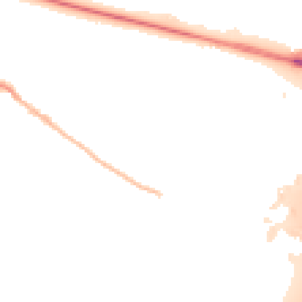 Night-time road noise heatmap for SL3 0QE