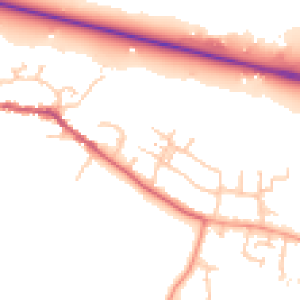 Daytime road noise heatmap for SL3 0QF