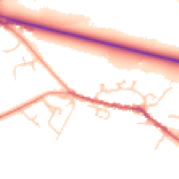 Daytime road noise heatmap for SL3 0RL