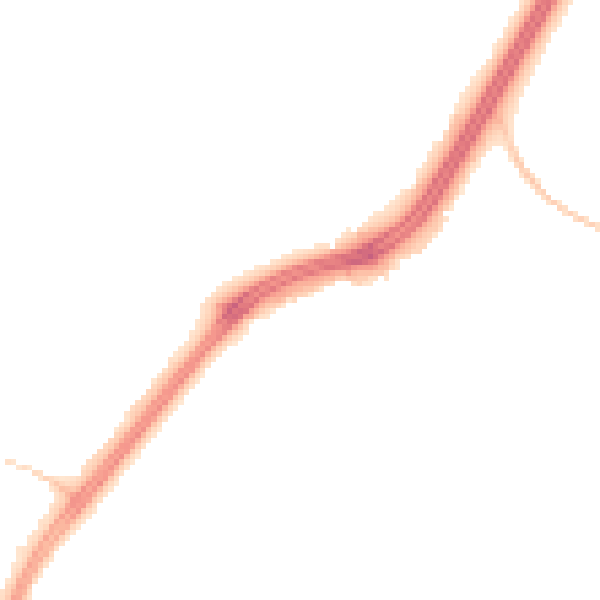 Night-time road noise heatmap for SL3 6AY