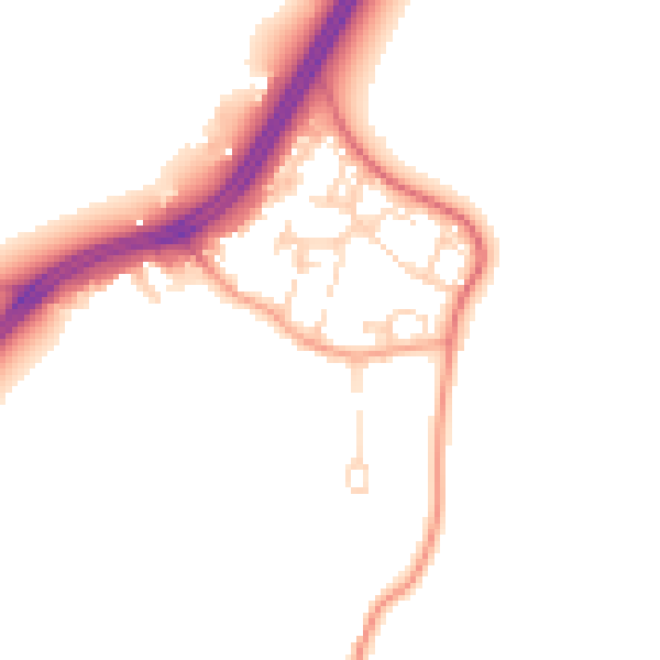 Daytime road noise heatmap for SL3 6BE