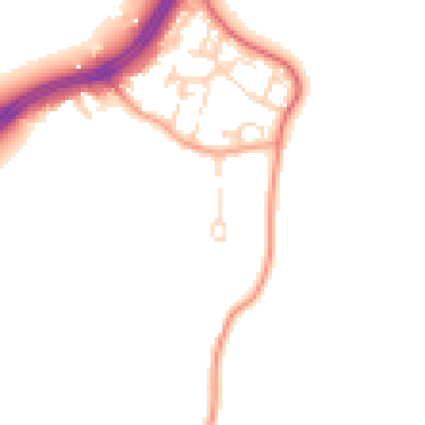 Daytime road noise heatmap for SL3 6BH
