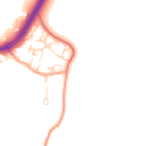 Daytime road noise heatmap for SL3 6BL
