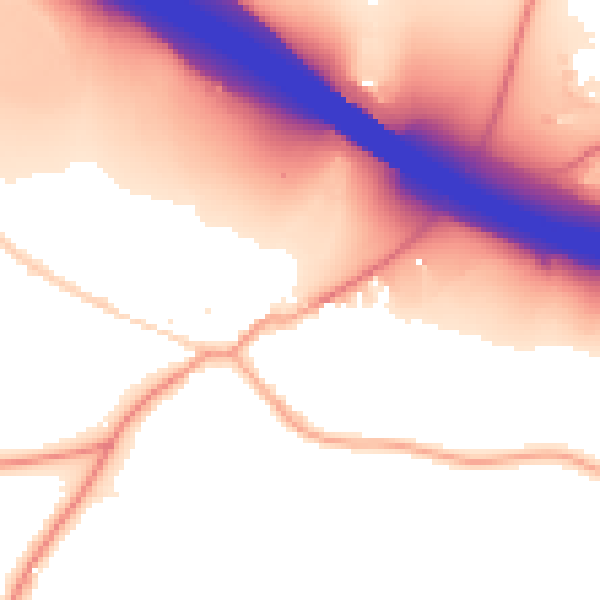 Daytime road noise heatmap for SL3 6HR