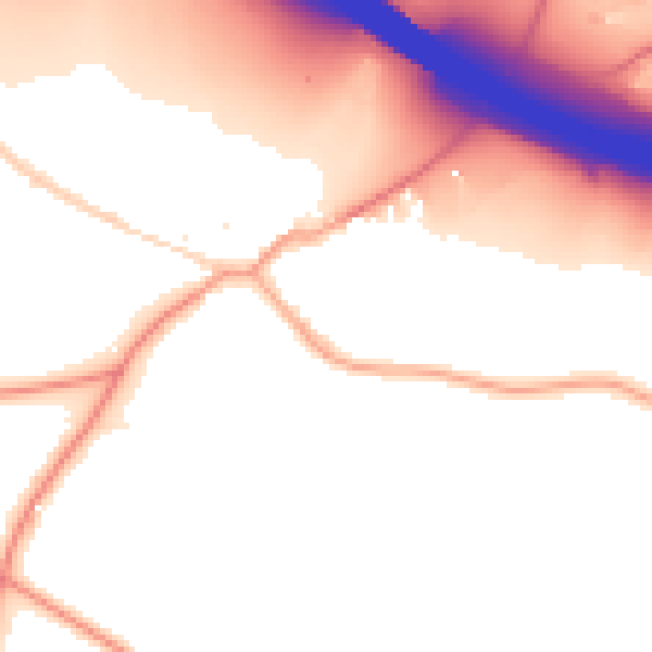 Daytime road noise heatmap for SL3 6JD