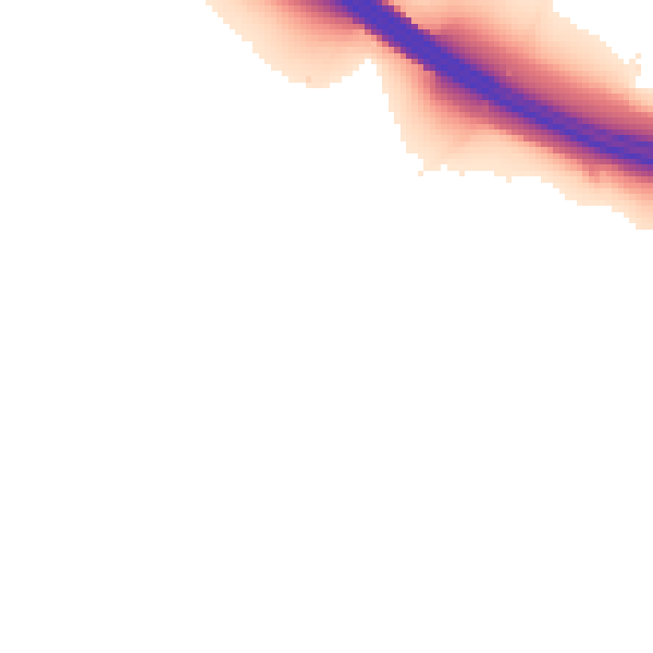 Night-time road noise heatmap for SL3 6JD