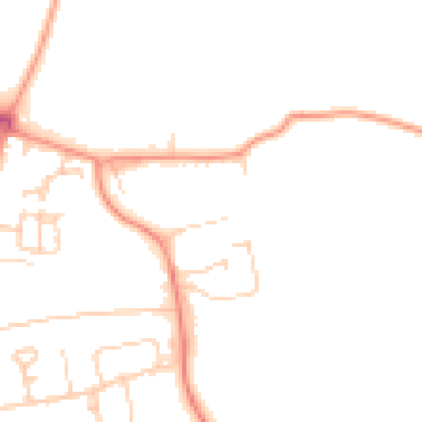 Daytime road noise heatmap for SL3 6LF