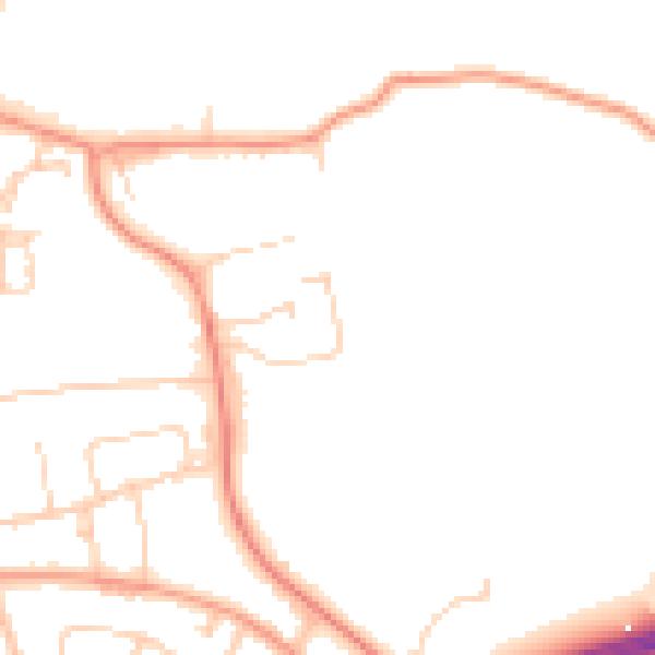 Daytime road noise heatmap for SL3 6LP