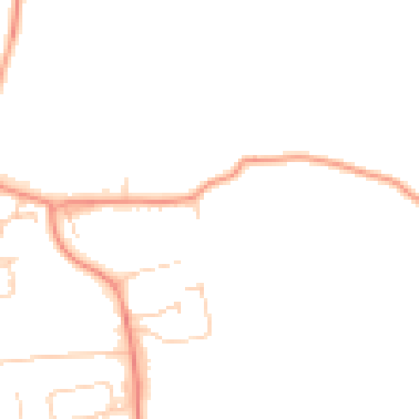 Daytime road noise heatmap for SL3 6LY