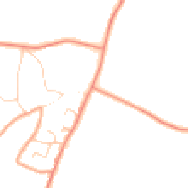 Daytime road noise heatmap for SL3 6NY