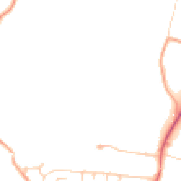 Daytime road noise heatmap for SL3 6QE