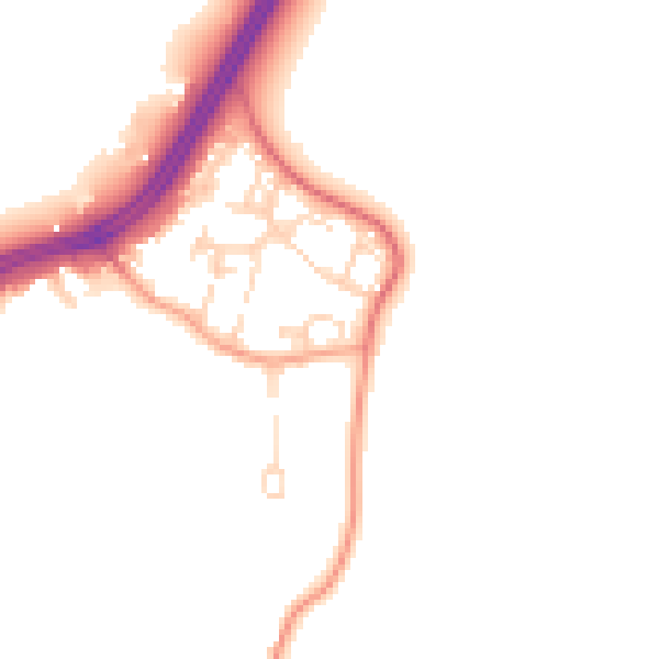 Daytime road noise heatmap for SL3 6RA