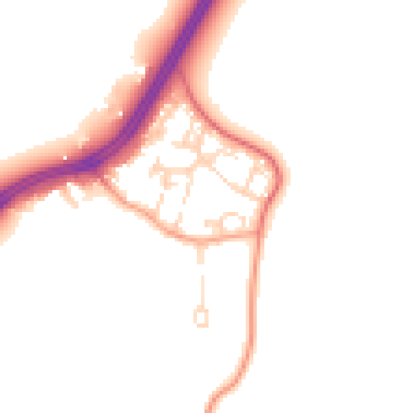 Daytime road noise heatmap for SL3 6RD