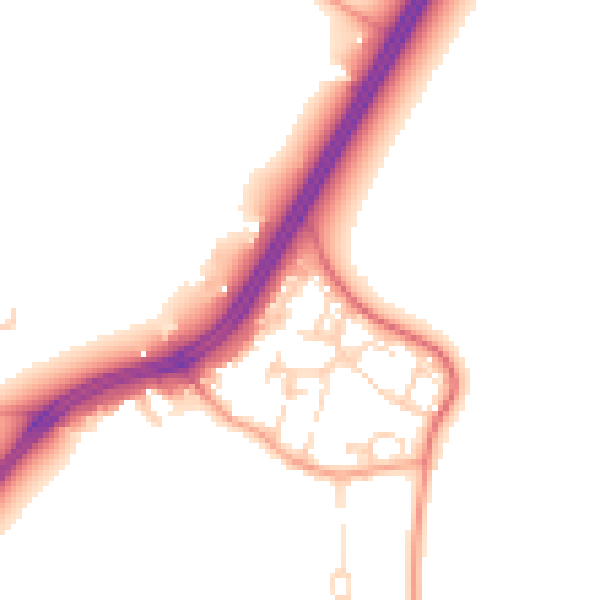 Daytime road noise heatmap for SL3 6RH