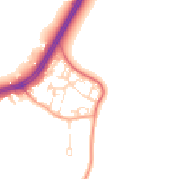 Daytime road noise heatmap for SL3 6RL