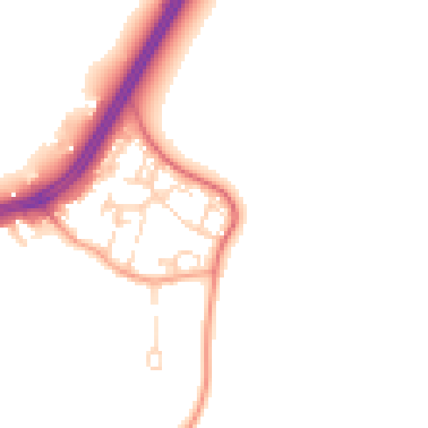 Daytime road noise heatmap for SL3 6RN