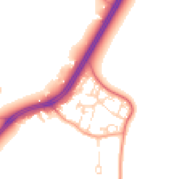 Daytime road noise heatmap for SL3 6RP