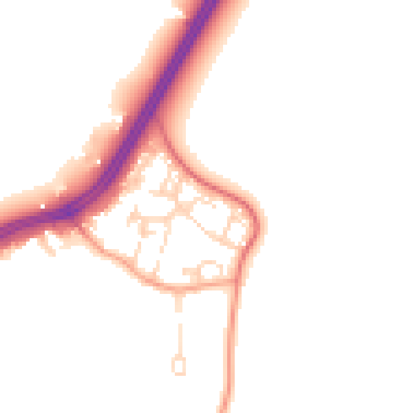 Daytime road noise heatmap for SL3 6RW