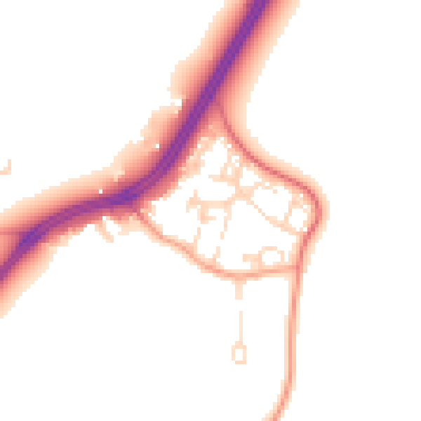 Daytime road noise heatmap for SL3 6SA