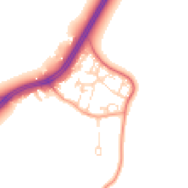 Daytime road noise heatmap for SL3 6SB