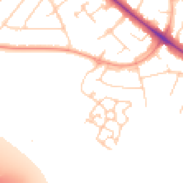Daytime road noise heatmap for SL3 7FY