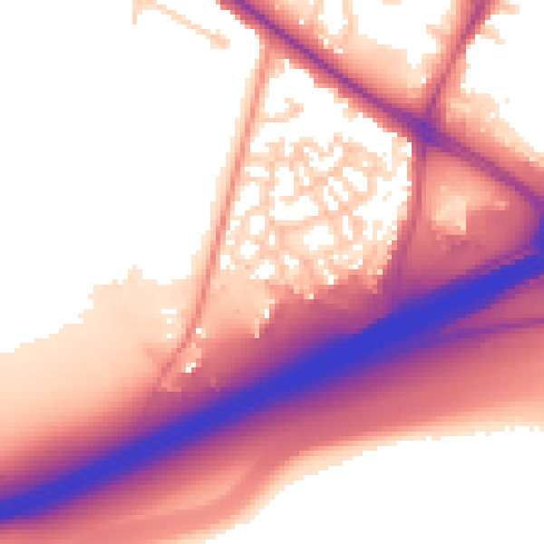 Daytime road noise heatmap for SL3 7GF