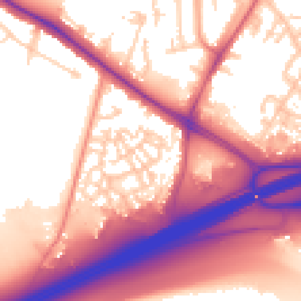 Daytime road noise heatmap for SL3 7GH
